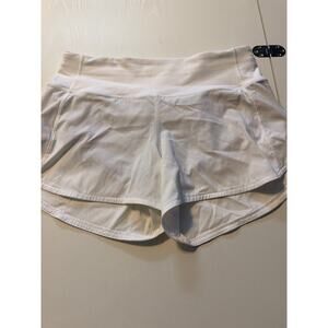 6 Tall white Lululemon shorts